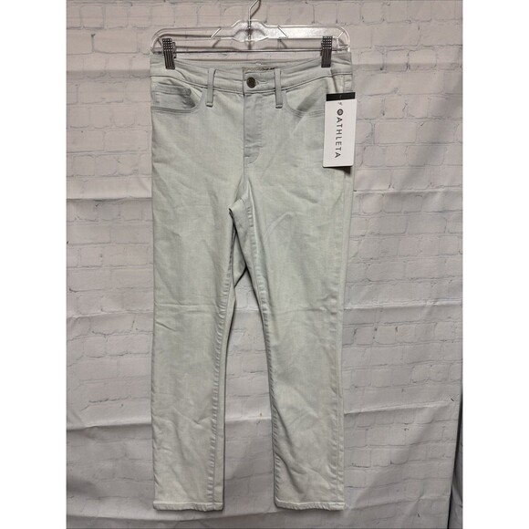 Athleta Pants - Athleta Sculptek Skinny Crop Jeans Size 6 Womens Glacier Blue Ankle 308713